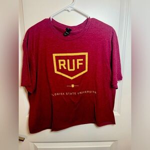 FSU Tshirt cropped top large FSU Reformed University Fellowship cropped top siz